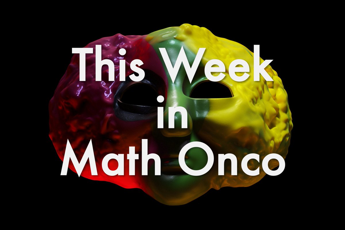 This week in #MathOnco 266:
resistance, microenvironment, immune suppression, and evolvability

Art: Nick Latina, #ScottLab 😎💯

Sign up here:
mathematical-oncology.org/newsletter