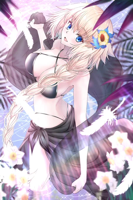 当時のものを比較すると、1、2枚目はセイバーオルタ絵の前後、3、4枚目はジャンヌ絵を描いた日の近辺。画力も表現力も大きく変わったしノリに乗ってたけど、かと言って昔がダメかと言うとそういう訳じゃなく、この水着ジャンヌなんて今じゃ再現できんわ 