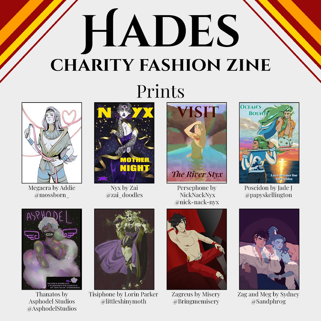 FanartForChange's tweet photo. The sale includes a stunning 46-page digital “in-universe” fashion mag with themed articles, fake ads, fanart, and more. We also have poster-sized fashion centerfolds and eye-popping single prints.  Donate to Direct Relief and send us the receipt to get your digital gear! https://t.co/q5zCb2QOlH