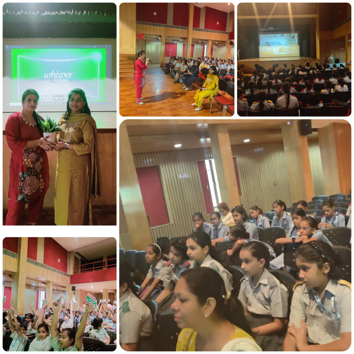 KRakshithaGane1's tweet photo. Menstrual Hygiene workshop was organised for class  5th &amp;6th girls.Thanks to Ms.Vimal Kapoor from @PandgP for education about menstruation period-friendly sanitation facilities.
#Breakthetaboos #Menstruahygiene
@Ahlconpublic1
@aarathik007
@seemasoniaps
@MamthaSays @PublicAhlcon https://t.co/1smWJclIEX