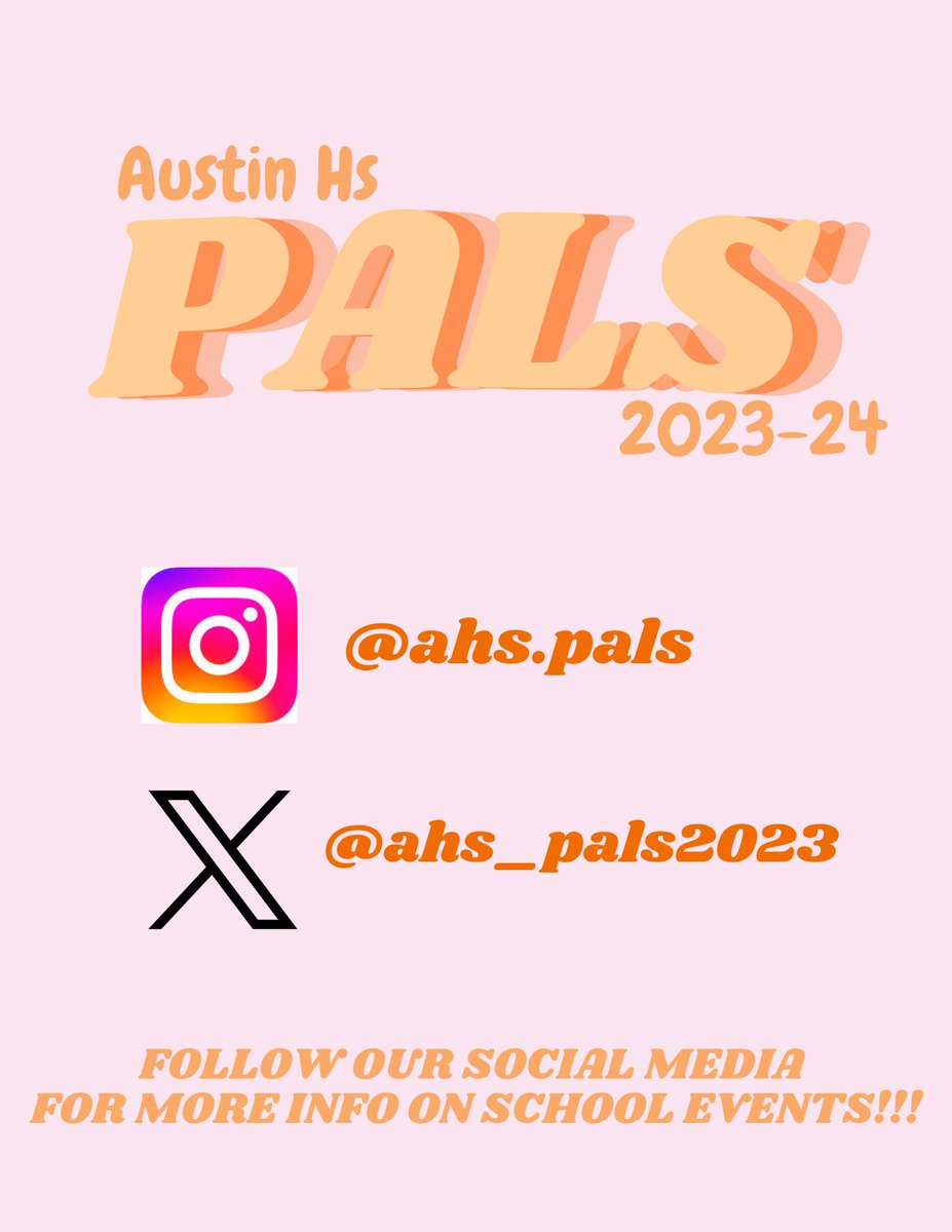 Make sure you follow our socials to keep updated on all that is happening at Austin HS!! #ALLIN