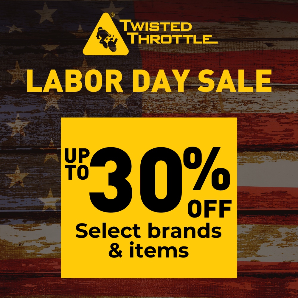 twistedthrottle's tweet photo. The Twisted Throttle Labor Day Sale is officially ON! Now through September 4, take up to 30% off your favorite motorcycle and side-by-side brands! 🥳

https://t.co/xbHWYQtTwB https://t.co/jDH9Xe5HxA