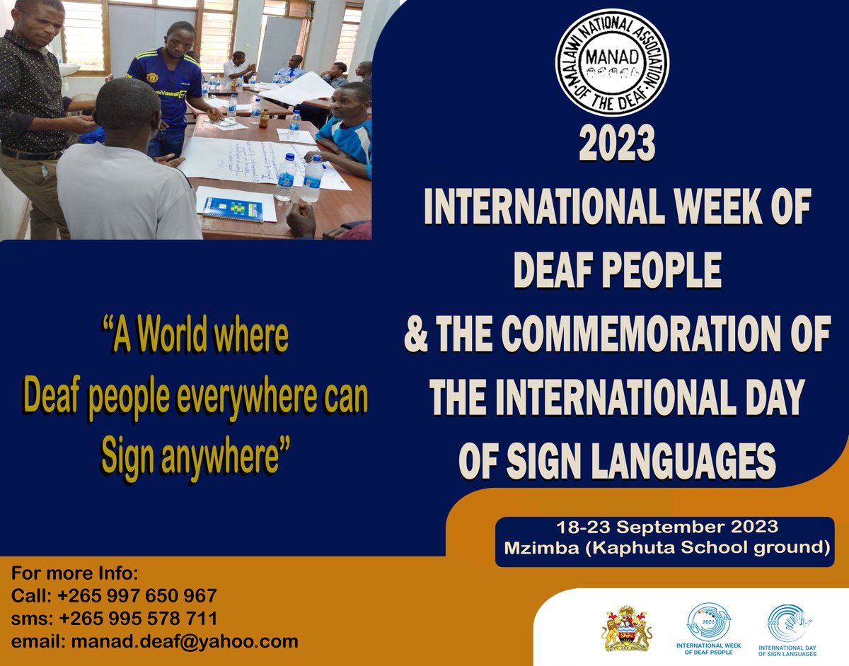 Malawi National Association of the Deaf (MANAD) tweet media