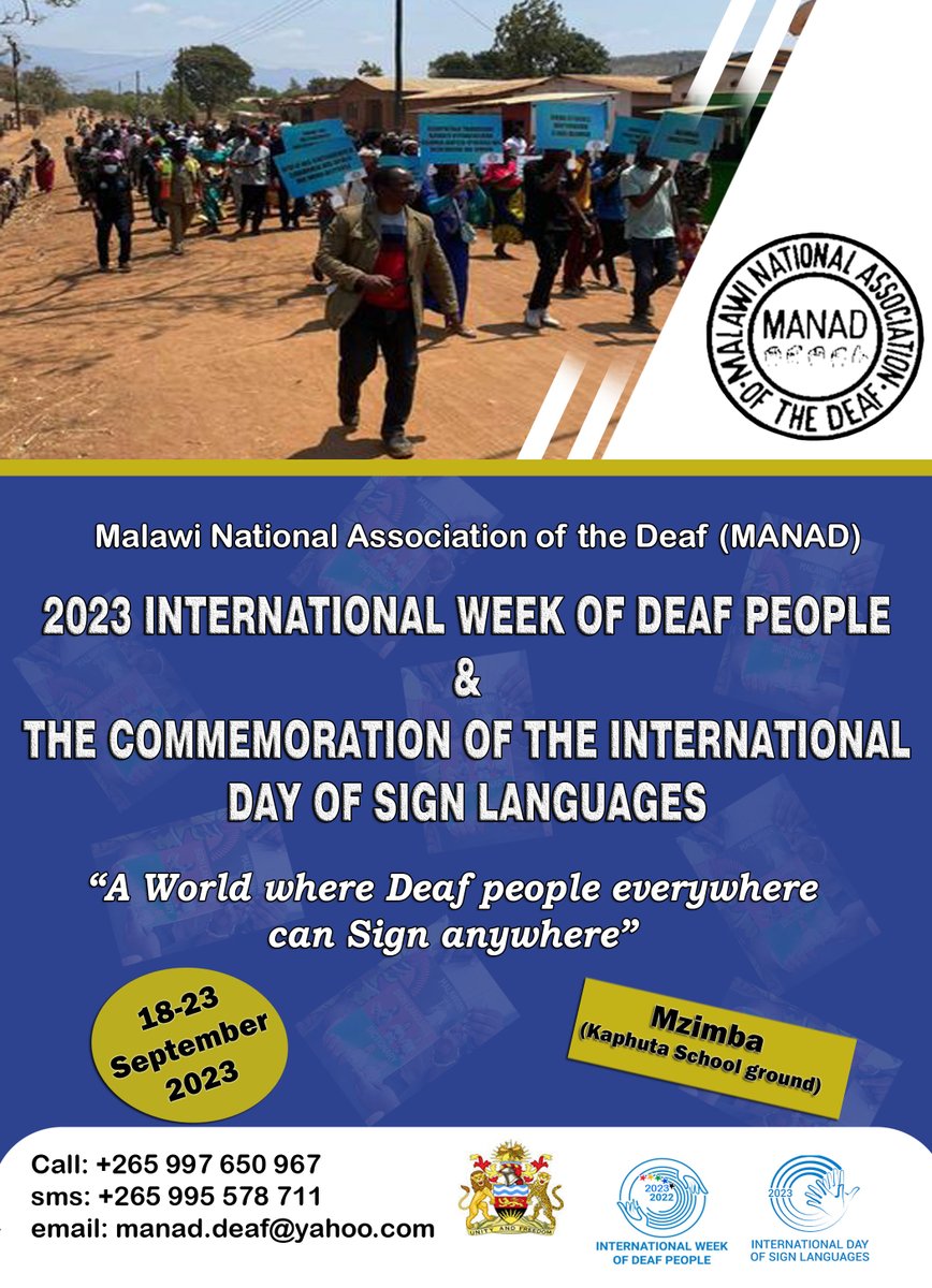 Malawi National Association of the Deaf (MANAD) tweet media