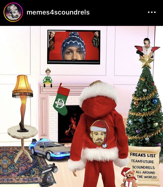 RollerMage's tweet photo. @MattSpurs80 @DanielJohnsHQ Dan is also Santa, probably. So you better be nice or.. not 💜🦇🤣 https://t.co/yAWJFzZ9Ol