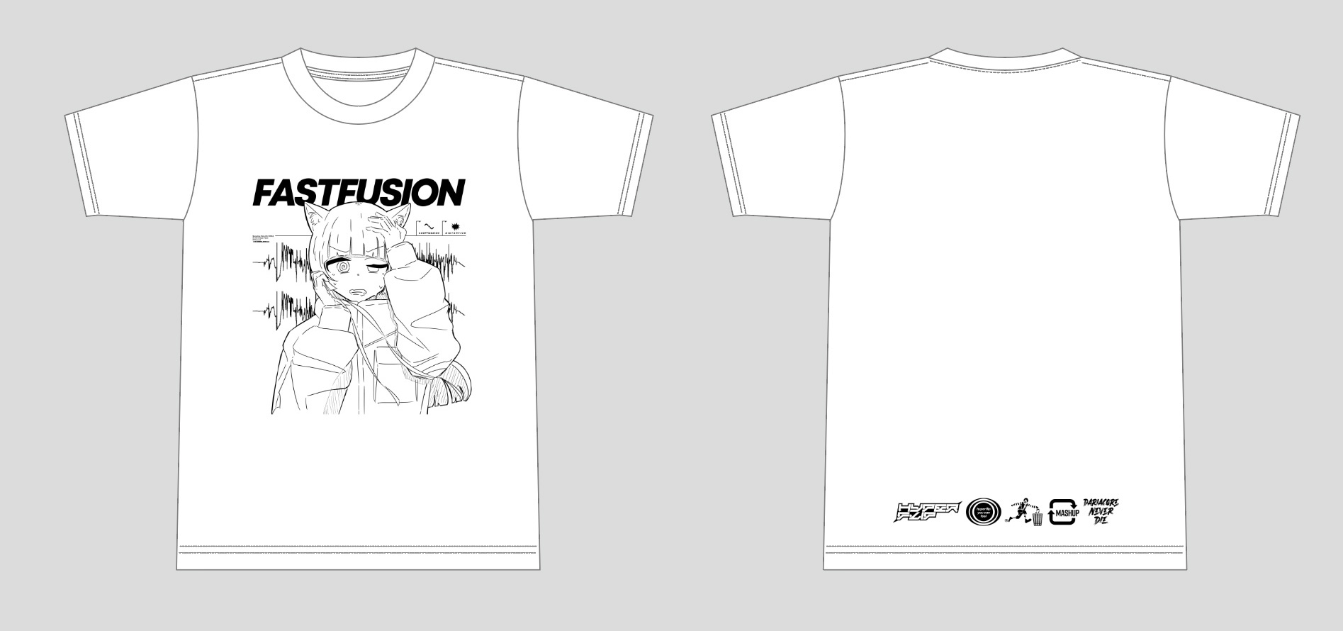 hide STAFF グラフィックTシャツ ターコイズ HISASHIのプロデュースライン『SPIKE RECORDINGS by HISASHI
