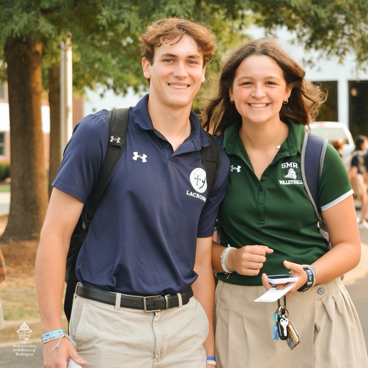 WashArchdiocese's tweet photo. We happily welcome all students and staff in our #ADWcommUNITY back to school! We pray that by advancing in our education, we may also advance in faith and communion with one another. Have a fantastic year! #ADWFirstDay @ADWCathSchools https://t.co/aguo2tKkPq