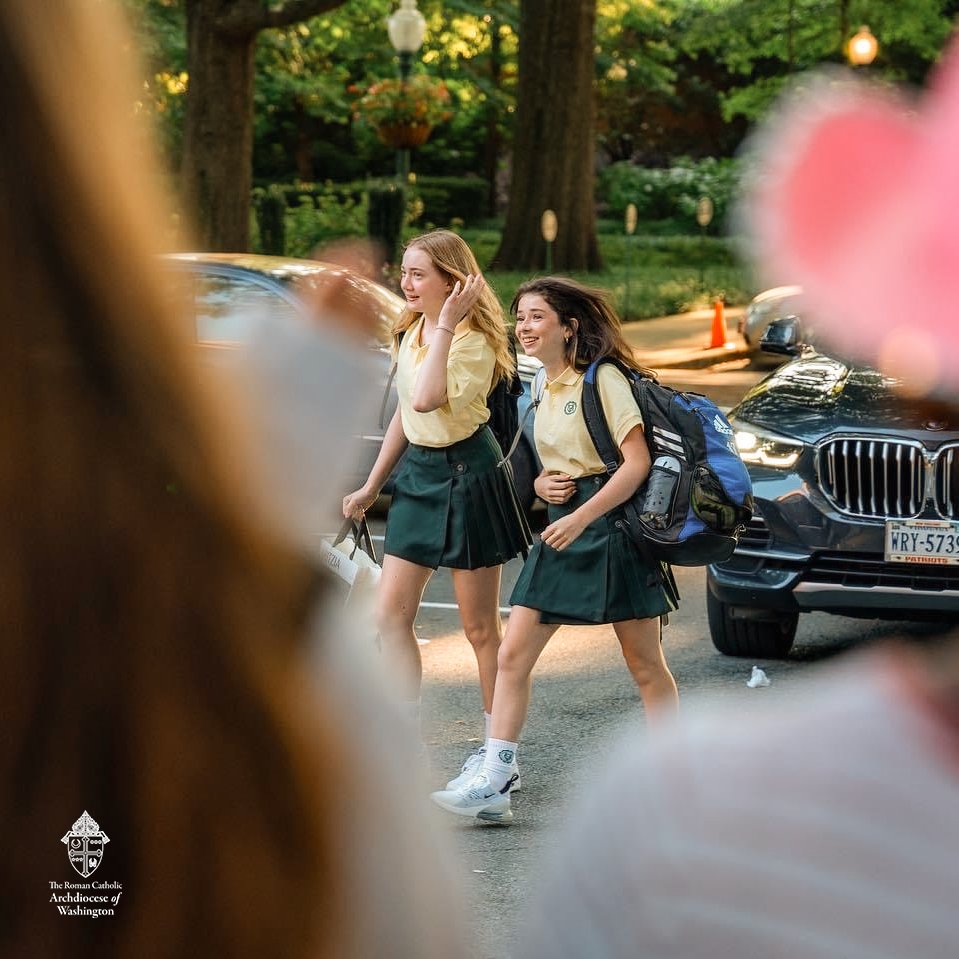 WashArchdiocese's tweet photo. We happily welcome all students and staff in our #ADWcommUNITY back to school! We pray that by advancing in our education, we may also advance in faith and communion with one another. Have a fantastic year! #ADWFirstDay @ADWCathSchools https://t.co/aguo2tKkPq