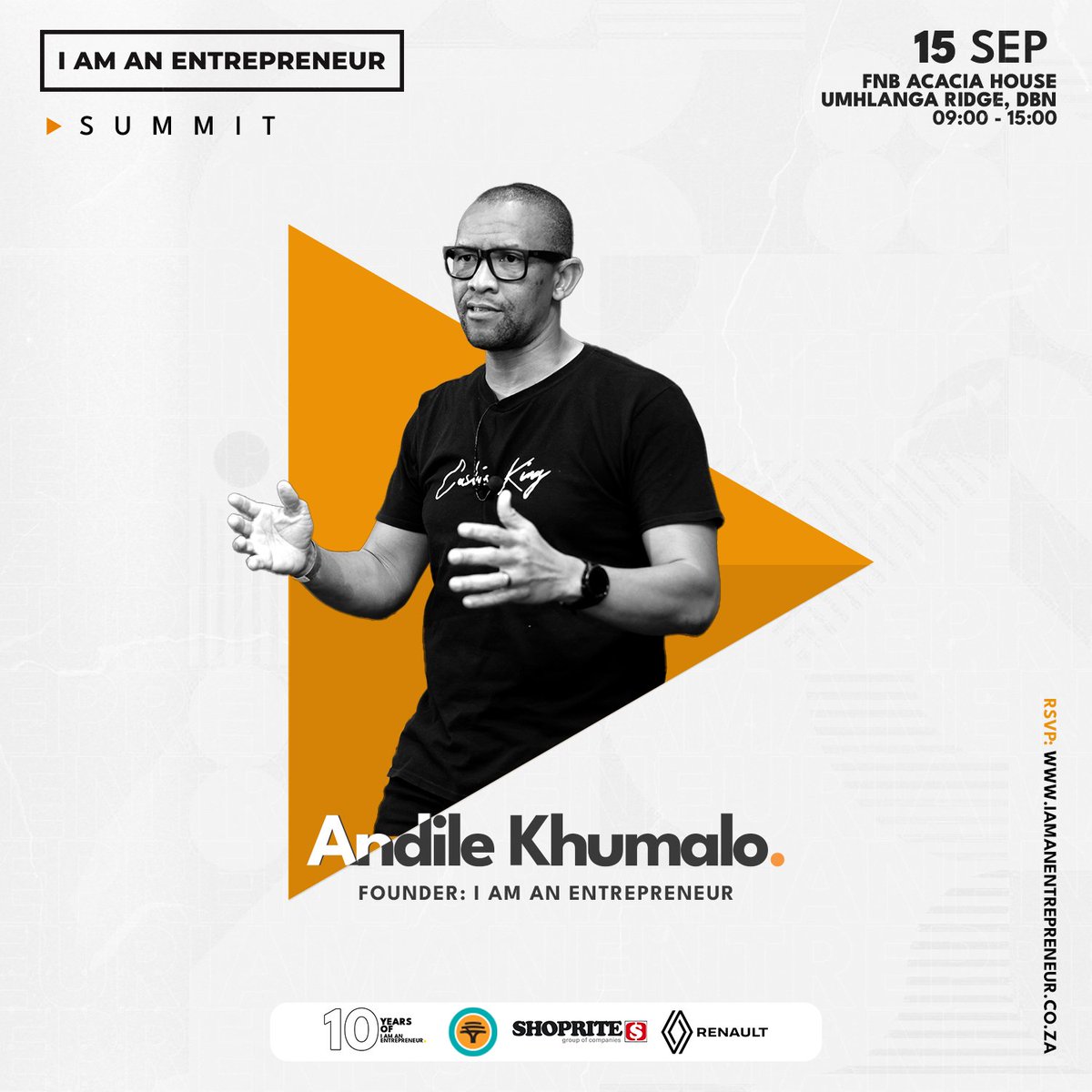 Hi Entrepreneurs! While profits are awesome, they don't guarantee success if your cash flow game isn't on point. Catch @Andile_Khumalo at our #IAAESummit in Durban for insights on the right Cashflow Management strategies for your business. RSVP Now. iamanentrepreneur.co.za/summits