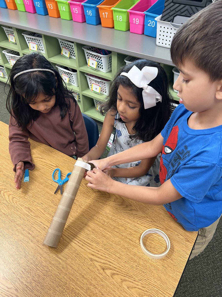 FahrneysFriends's tweet photo. Our first STEAM project of the year. They are creating slides for Baby Bear. ⁦@McSpeddenES⁩ ⁦ https://t.co/Iepha3kRcR