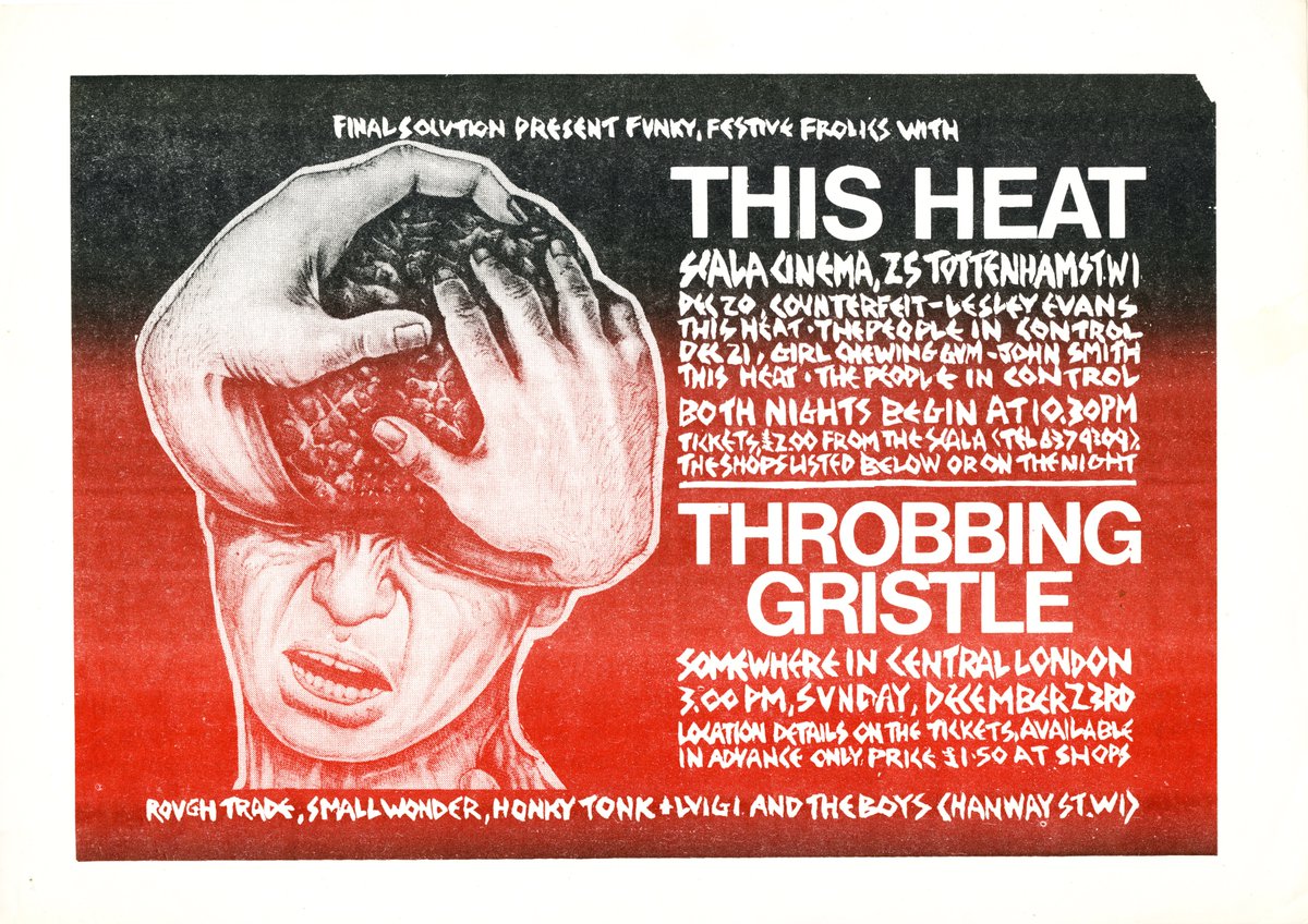 oldcut's tweet photo. Been in the attic again.... #flyers #ThisHeat #ThrobbingGristle #Bauhaus https://t.co/CcxGSESs2r