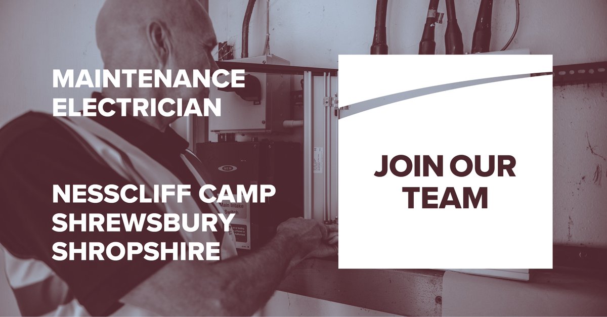 We are looking for a Maintenance Electrician based at @mod_dio Nesscliff Camp in Shrewsbury - up to £37,000 per annum. Check out our #CareersHub & ApplyToday rb.gy/0h3r6 #TeamLandmarc #Vacancies #MaintenanceElectrician