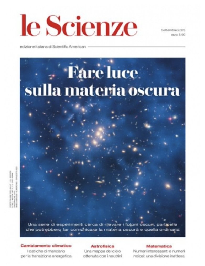 anche in copertina! Grazie @marcocattaneo 
#PADME @gianotti_paola @INFN_LNF