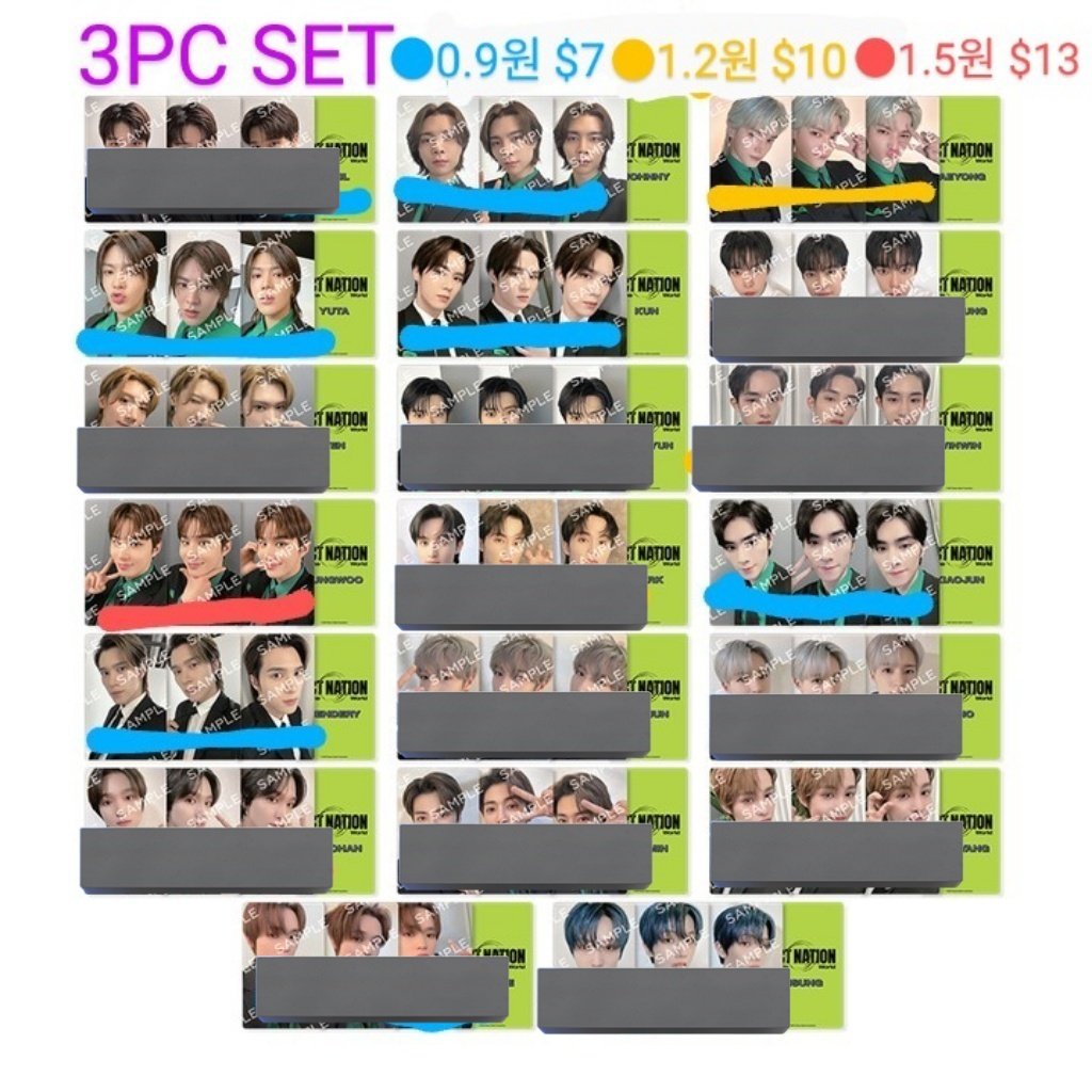 smur_nct's tweet photo. SELL WTS
NCT Nation Japan photocard pc

purchased already
⭕Johnny Taeyong Kun Jungwoo Xiaojun Hendery

Registered airmail $4
EMS
paypal, wise, jp bank, kr bank https://t.co/0lkXx4Ttxo