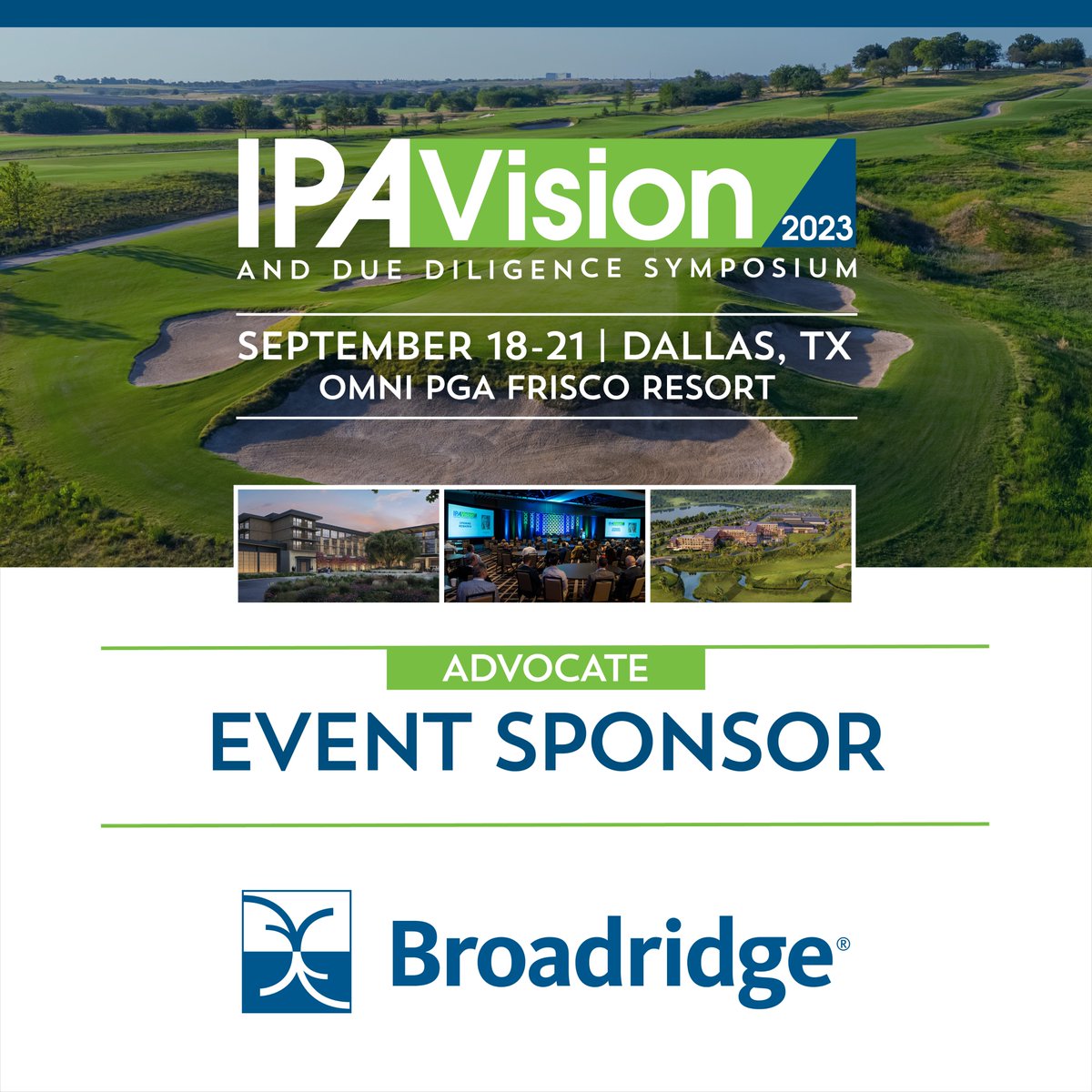 portfolioalts's tweet image. Big thank you to Broadridge, an Advocate level sponsor for this year’s IPAVision. Broadridge is a leader in fintech solutions, offering technology, data, and intelligence services. Learn how you can transform your business with Broadridge here: broadridge.com