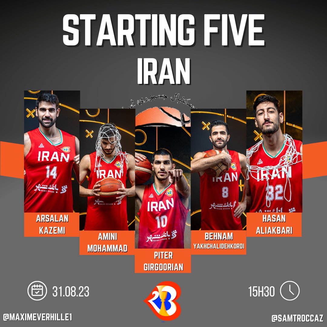 🏀 France - Iran, les 5 majeurs ! 

Retour de Rudy Gobert dans le 5, accompagné de Cordinier ! 

#WinForFrance #FIBAWorldCup2023