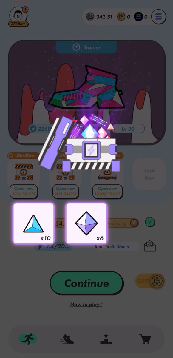 #STEPN

Latest L8 Mystery Boxes 🎁
16 energy walks on ~5800 luck 💎
A primary goal with L8's is to hit that L3 gem.

🧵 <a href="/Stepnofficial/">STEPN GO</a>