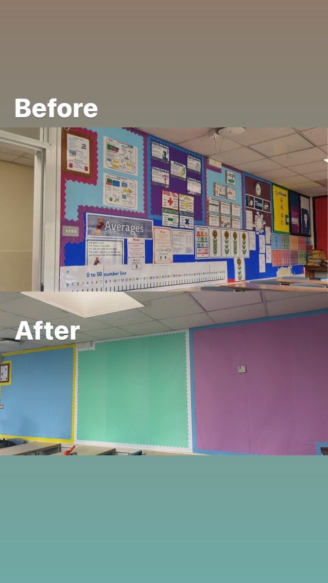 mrstatemaths's tweet image. Making a start on my classroom. Now to decide what to put on them 🤔