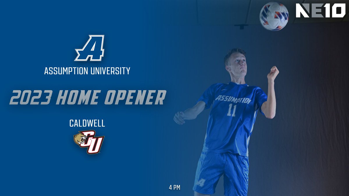 Hound Nation we need your support today!   The 2023 Men's Soccer and Assumption Athletic season kicks off with a home match at 4 PM.  #LetsGoHounds #HoundNation #NE10Embrace #d2Soccer #Vegard
