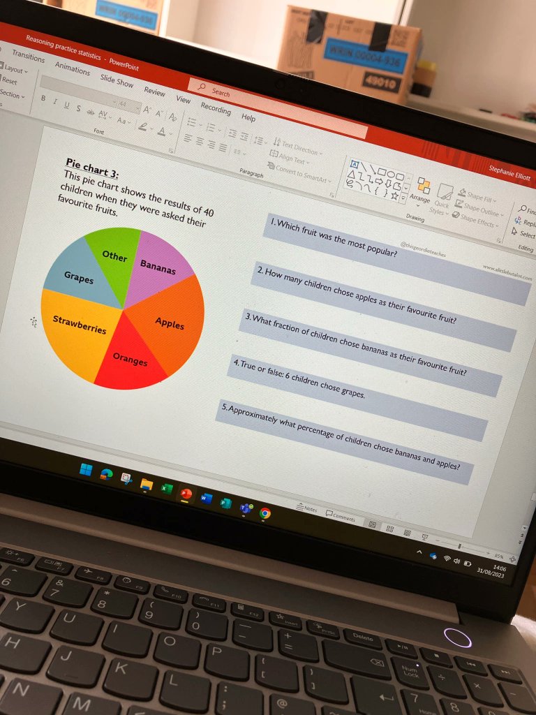 eenalol's tweet image. SO... 
After the resounding success of my reasoning tests... I&apos;ve made some similar with a statistics focus similar to KS2 SATs. Graphs, pictograms, timetables, pie charts - 5 of each. Free to download. In PPT, so editable. Please feel free to RT.

alittlebutalot.com/2023/08/31/fre…