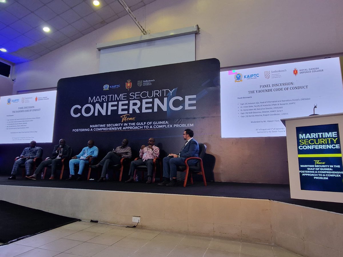 Had the honour of moderating the first panel on international and regional cooperation between #GulfofGuinea countries under the #YaoundeCodeofConduct

We were joined by a very distinguished panel who shared insights into the achievements and future potential.