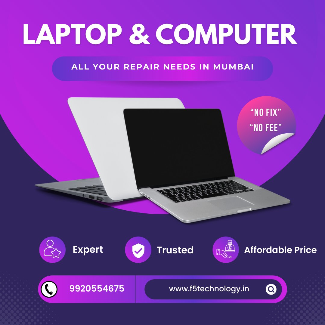 f5technologys's tweet photo. At F5 Technology, we value your time and understand the importance of having your computer and laptop up and running smoothly. 

🌐: https://t.co/593AuQmS4T

#f5technology #computerrepair #laptoprepair #laptoponrent #imacrepair #macbookrepair #pcrepair #computer #technology https://t.co/X48JiwpJXB