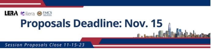 LERassn's tweet photo. The LERA 76th Annual Meeting Call for Proposals is officially open, now through November 15; start thinking about the session you would like to propose now! Deadline Nov. 15, 2023. View the complete call and submission forms here. https://t.co/fOVxpzuYYw
#LERA #LERA76th https://t.co/J0eZ4I08u5