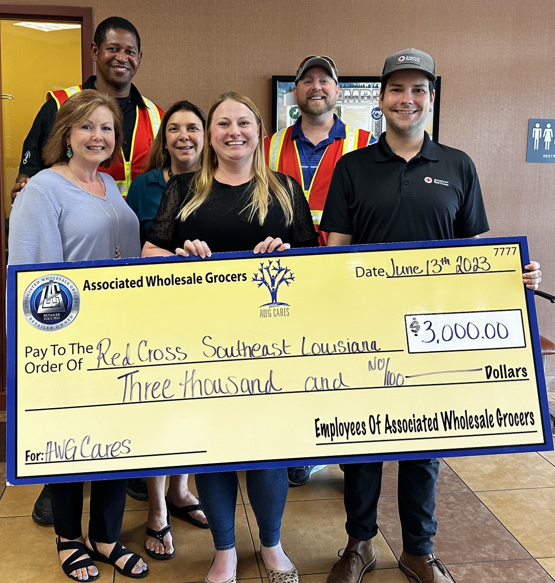 Recently, AWG Cares provided a grant request of $3,000 to the Red Cross Southeast Louisiana in New Orleans, LA. The request was submitted by Jennifer Rabalais, AWG Gulf Coast Division employee. Thank you, Jennifer, for donating &amp; submitting this request!