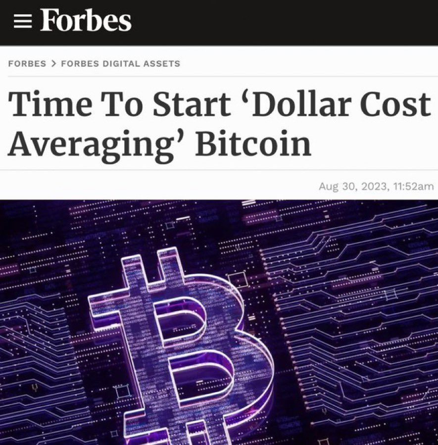 healthy_pockets's tweet photo. 🔥BRUTAL🔥

La FAMOSA revista y web #FORBES ha subido un articulo sobre: 

“ES HORA de comprar #Bitcoin haciendo DCA”😎🔥 https://t.co/RXGy6nmbXe