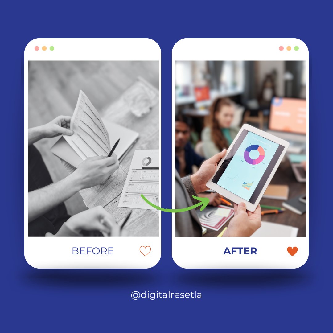 DigitalResetLA's tweet photo. Witness the metamorphosis!📈 
From paper stacks, to seamless interfaces, imagine your company's journey to efficient digitization. 
#digitalevolution #transformation #recycle 🔄 https://t.co/t7rc0kd0Aw
