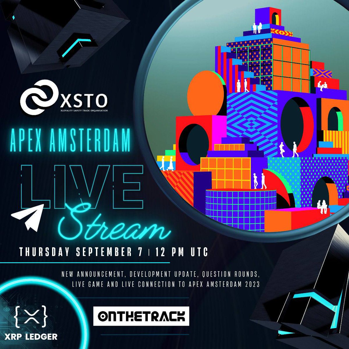 #XRP Giveaway

🏆 4 Winners | 50 XRP
🎩 Follow me &amp; <a href="/xloyality_Army/">XSTO</a> 
🎩 Tag friends
🎩 Repost &amp; Like 
⏳ Ends in 96 hours

Speaker: 𝕏 <a href="/OTTXRPL/">Onthetrack</a> 

🎥 Join our Apex Amsterdam live stream on September 7 at 12 PM UTC in our Telegram chat t.me/XLoyalitYoffic… 

ℹ️ What else.....
👉🏻