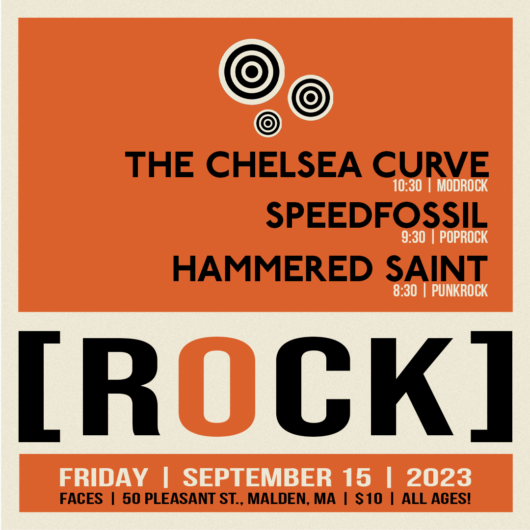 SUCCUMB TO THE ROCKNESS! Friday, Sept. 15 at Faces Brewing Co. with speedfossil and HAMMERED SAINT!🎯💥❤️