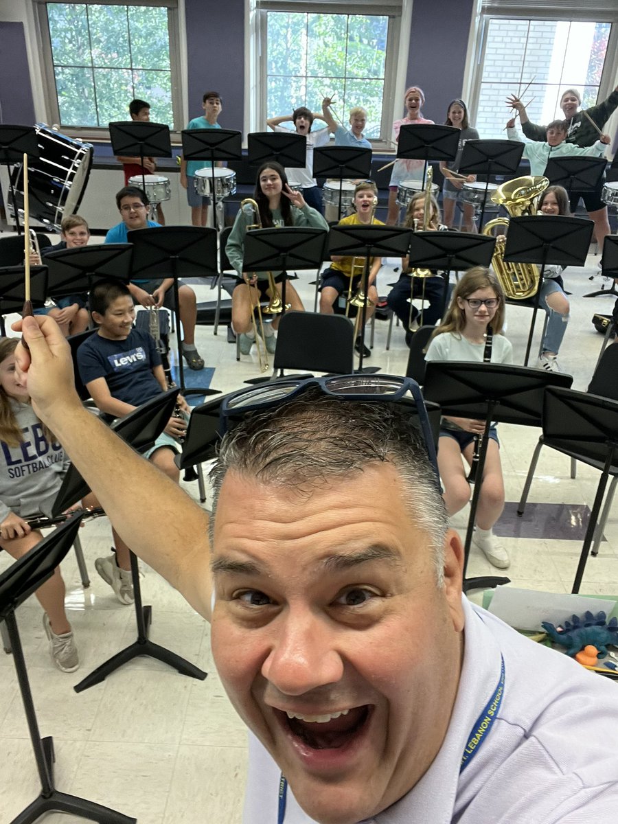 This is what happens when Miss Marino leaves Dr. Wolfson in charge of the band.  Woohoo!
