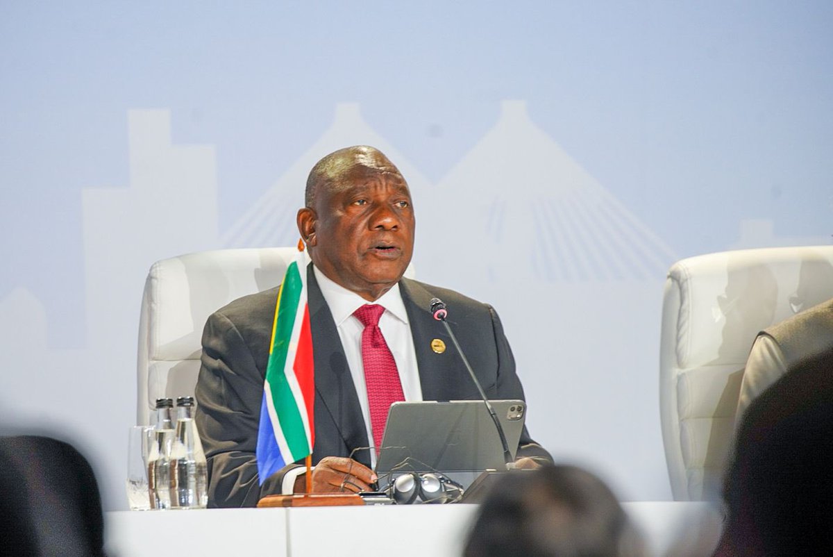 GovernmentZA's tweet photo. President @CyrilRamaphosa will this evening, 31 August 2023, address the nation on the outcomes of the 15th BRICS Summit and on the outcome of the panel investigation into the docking of the Lady R vessel in South Africa. https://t.co/3QTtywXvD7