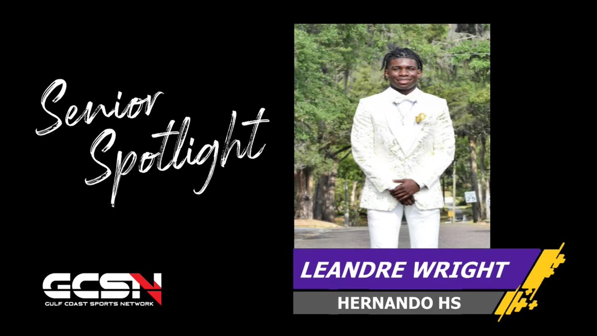 Don't miss our Senior Spotlight during our halftime show of the Nature Coast vs Hernando free LIVE broadcast this Friday night! Senior Spotlight for this week is: Leandre Wright! Game link on our YT page <a href="/Andy_Villamarzo/">Andy Villamarzo</a> <a href="/CoachScargle/">John Scargle</a> <a href="/HernLeopardFB/">Hernando Football</a> <a href="/Leandrewright0/">Leandre wright</a> @HernandoCtyFB