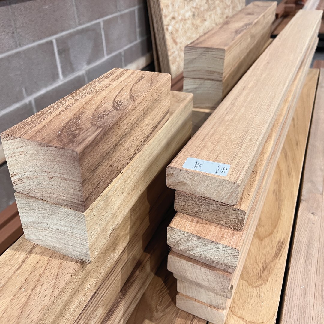 Some beautiful cut to size African Iroko which will be used for a porch 🤩 #timber #woodworking #diy #iroko #construction #joinery #carpentry #homedecor #share #porch #porchdesign #porchdecor #garden #landscape #landscaping