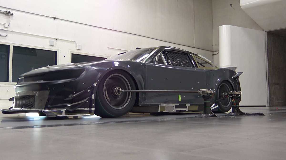 bt_stolenmojo's tweet photo. 8/x 12:34am June 1, 2022 - first wind tunnel test winding down. The aero add-ons begin to take shape. The trained eye will recognize we did not compete as a 2022 Camaro, and several more changes are in store. https://t.co/NkR3j0RzDG