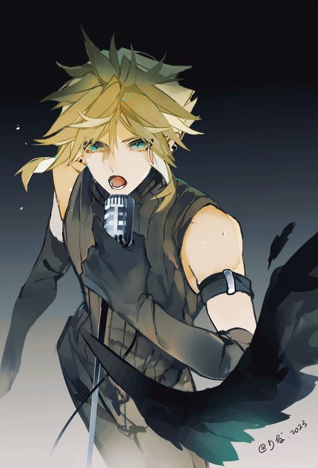 ミッドガルトップアイドル、クラウドが参る#FF7  #CloudStrife 