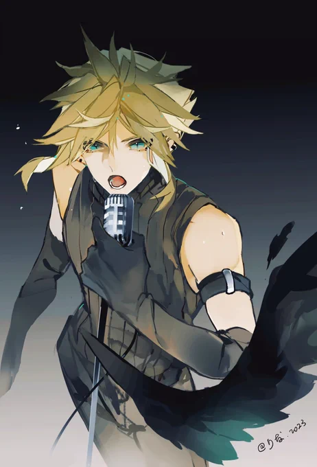 ミッドガルトップアイドル、クラウドが参る#FF7  #CloudStrife 