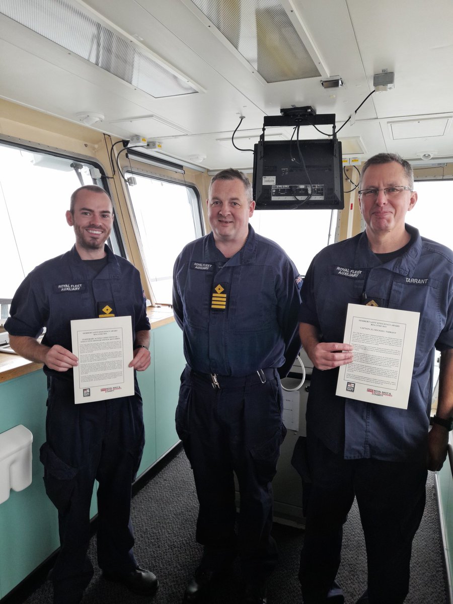 Our Commanding Officer recently presented our XO and Chief Engineer with a Herbert Lott Efficiency award. Their significant efforts and dedication during recent regeneration period were recognised, with the work package driven through to a successful conclusion @RNRMC
