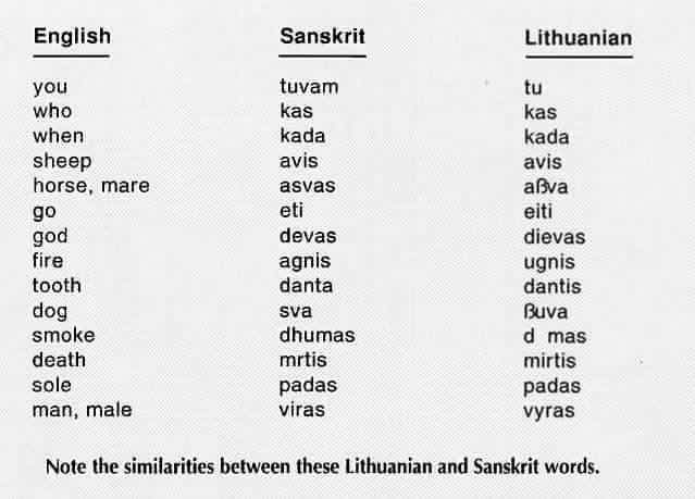 Today is #WorldSanskritDay. Did you know that the nearest approach to Sanskrit in Europe is Lithuanian?