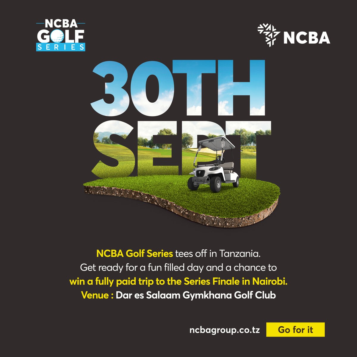 NCBATanzania's tweet photo. Believe in the power of your swing.
It holds the potential to propel you toward greatness. 

Watch this space to find out more on our upcoming Golf Series.
#GoforIt #GoForGreatness https://t.co/1L2mwJwUGS