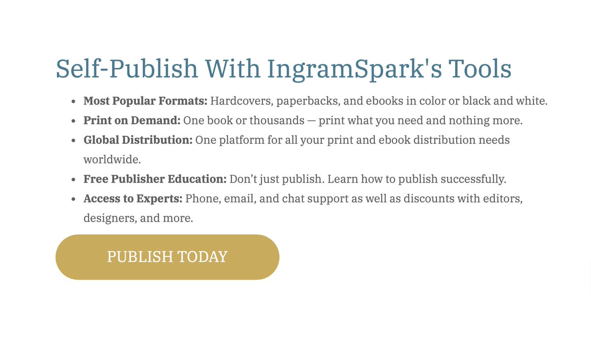 PageTurnerAward's tweet image. Self-Publish With IngramSpark&apos;s Tools 📚 @IngramSpark

Learn More 👉🏻 pageturnerawards.com/ingramspark

#ingramspark #authors #writer #writers #ebooks #printbooks #publishbooks #publishyourbook