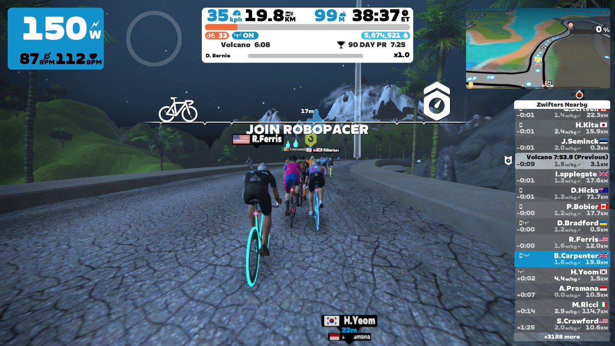 wcarpenter58's tweet image. I’m addicted to riding with Digital Bernie in the virtual world. Until he achieves sentience and decides to take his revenge on being forced to ride the same loop forever by pacing me until my heart explodes.  Hopefully the virtual previous me will survive. 
#AIalignment #zwift