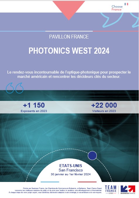 📢#PhotonicsWest #PavillonFrance #ChooseFrance
Réservez votre stand clé en main !
Date limite d’inscription : 15 septembre 2023 👉bit.ly/42mXUNW