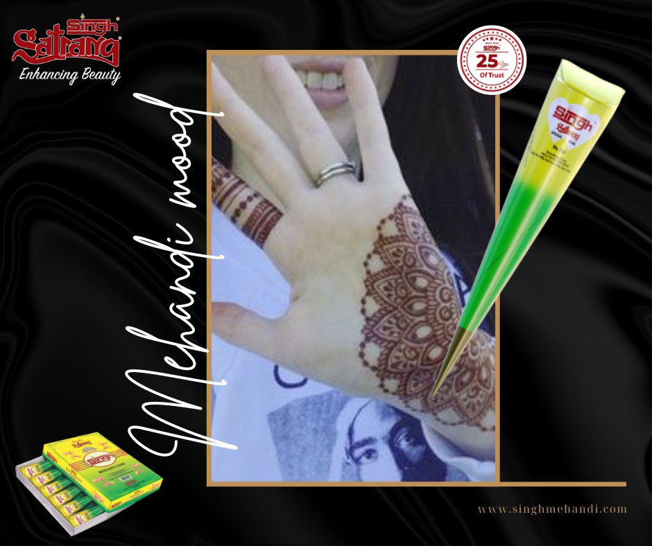 SatrangMehandi's tweet photo. Mehandi mood!!!!
#singhsatrangmehandi #bestmehandicone #mehandidesigns #enhancingbeauty #mehandi #singh #exclusivemehandidesign #purehenna #backhandhenna #Classymehandidesign #contemporarymehandidesign #singhmehandi #satrang #simplemehandidesigns #singhbansuri #mehandimood #art https://t.co/HFGYSFz1XU