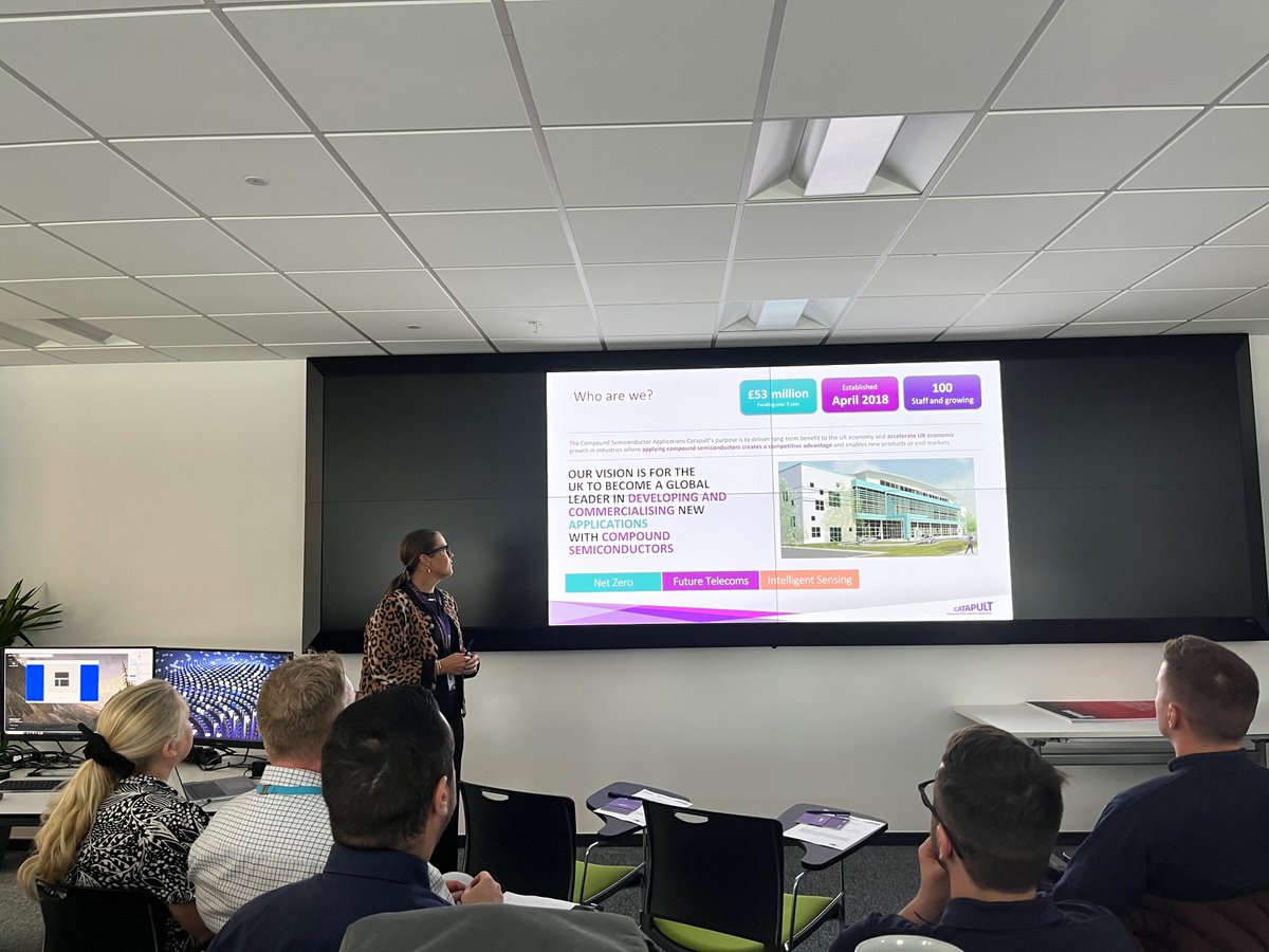 CSACatapult's tweet photo. 💡 Today we've been at @CISM_Swansea with @coleggwent @CollegeMerthyr @CAVC & Newport Gwent District Training to discuss #compoundsemiconductor technology and the local CS cluster
We explained how @CSACatapult can support the delivery of CS to learners in further education⚡️ https://t.co/6qlOI9IC1g