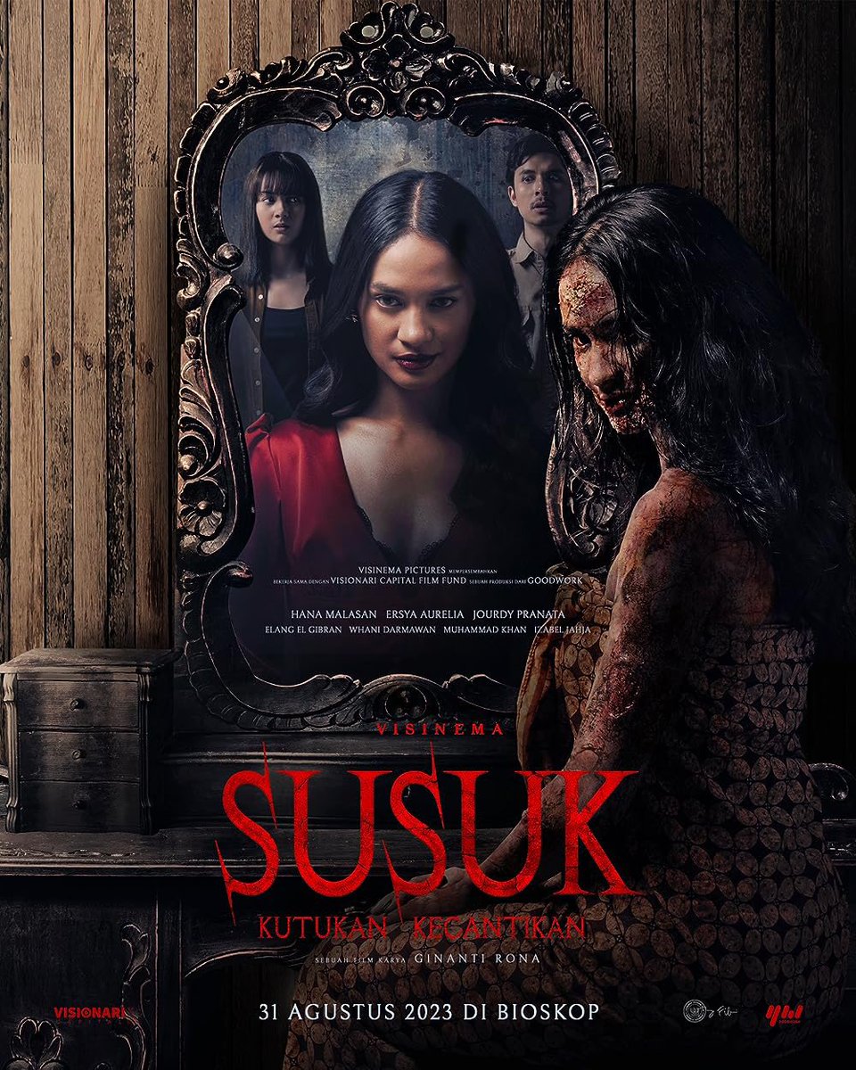 TarizSolis's tweet photo. Usai sang kakak yg memakai susuk mengalami kecelakaan, seorang perempuan harus hadapi rentetan kejadian aneh & mengerikan. Dari sini, 'Susuk' hadir sebagai tontonan seram yg ternyata mampu tampil memikat yg menebar terornya melalui arwah jahat, body horror sampai manusia berhati busuk. Plus, klimaksnya seru!