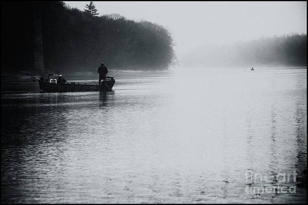 Gone Fishing - fishing in the mist on the Delaware River in Milford, PA. fineartamerica.com/featured/gone-… #BuyIntoArt #sports #fishinglife #delawareriver #fog #AYearForArt #art #printsforsale #wallart