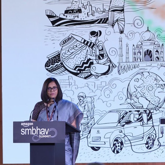 IRTSassociation's tweet photo. Member @RailMinIndia Ms Jaya Varma Sinha addressed Smbhav Summit organised to explore E-commerce, Digitization, Growth Opportunities for Small Businesses. https://t.co/OknaZXBrv3